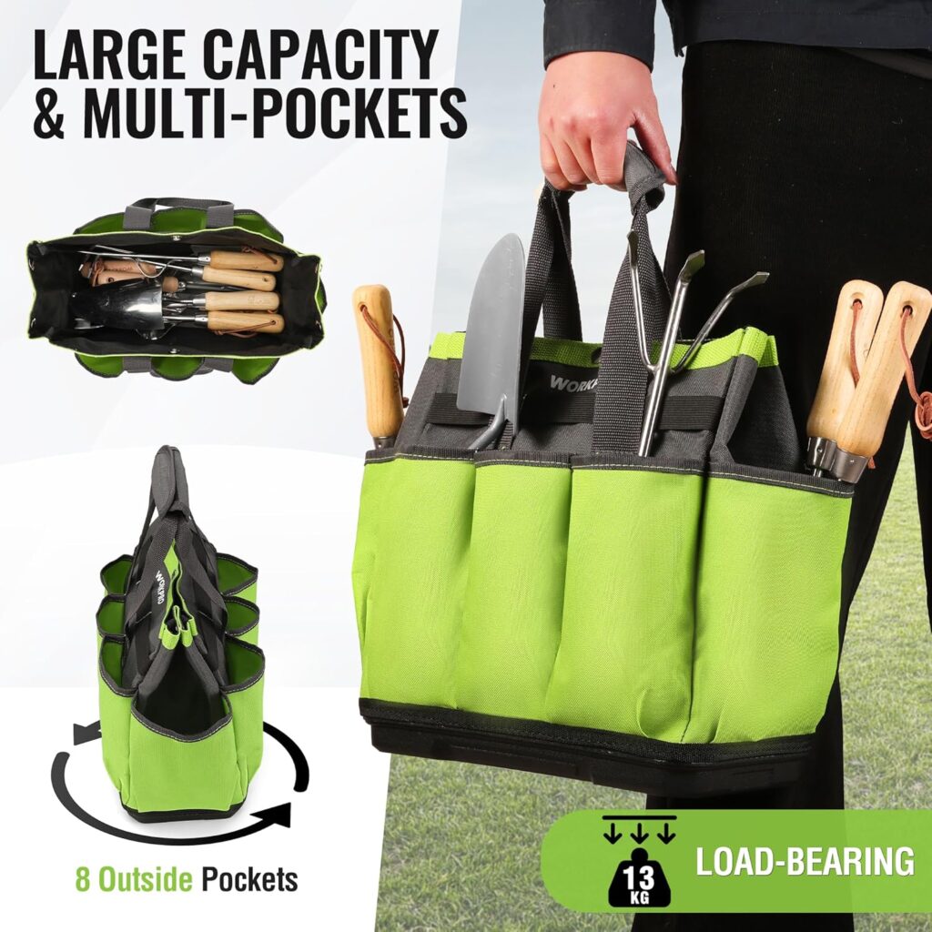 Workpro Garden Tote Bag Describing Pockets