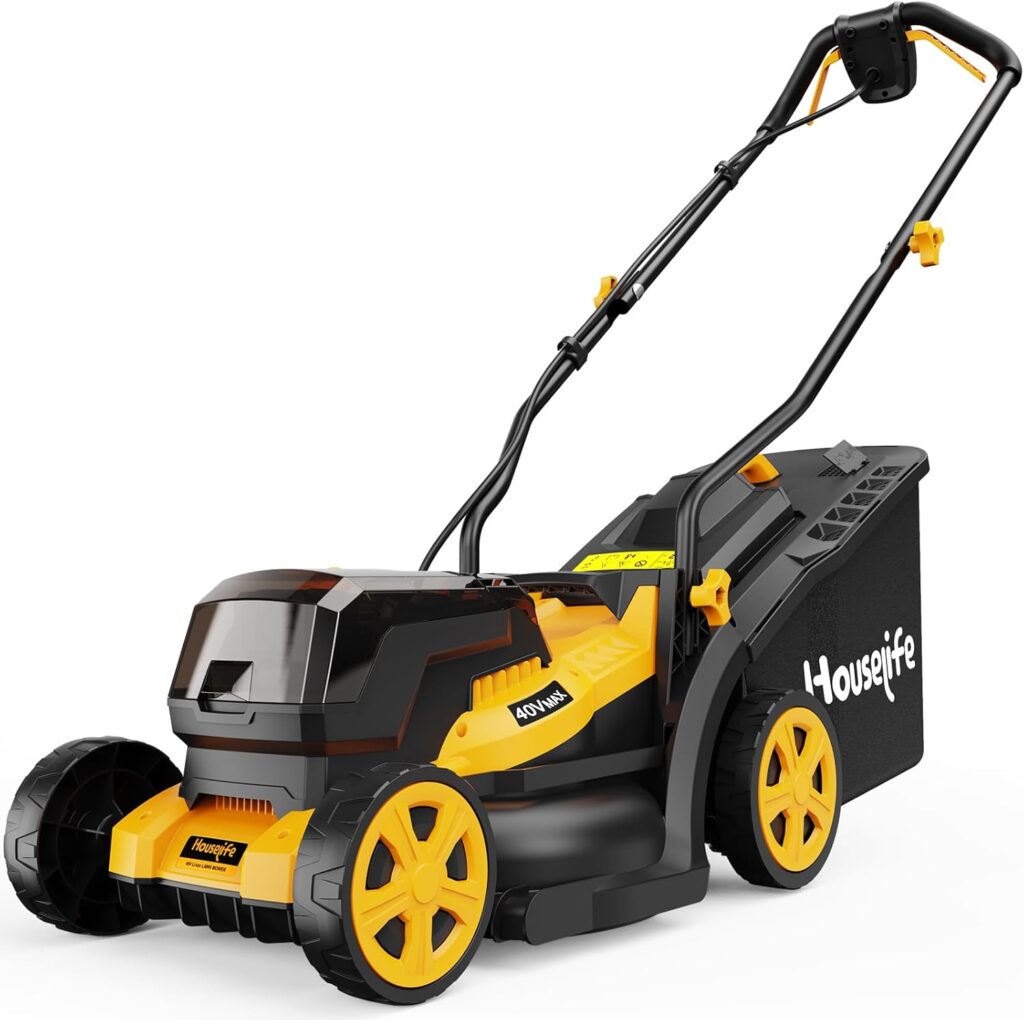 Houselife Battery Powered Lawn Mower is much easier to maintain than a gas lawn mower