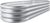 Land Guard Large Oval Outdoor Galvanized Raised Garden Bed Kit Outdoor – Silver