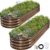 1MORE Galvanized Raised Garden Bed- Planter Garden Boxes Outdoor, Raised Beds for Gardening,Metal Garden Bed Kit for Vegetables Flower, Planter Raised Beds.8x2x1ft Grain-2pcs