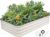 G GOOD GAIN 4-in-1 Adjustable Raised Garden Bed Kit | Galvanized Planter Boxes for Vegetables, Flowers | 12