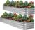 1MORE Raised Garden Bed -8X2X1 Galvanized Planter Box for Outdoor Gardening,5 in 1 Modular Raised Bed Kit with Protective Tape, Gloves for Herb,Ideal for Vegetables and Plants.Sliver-2pack